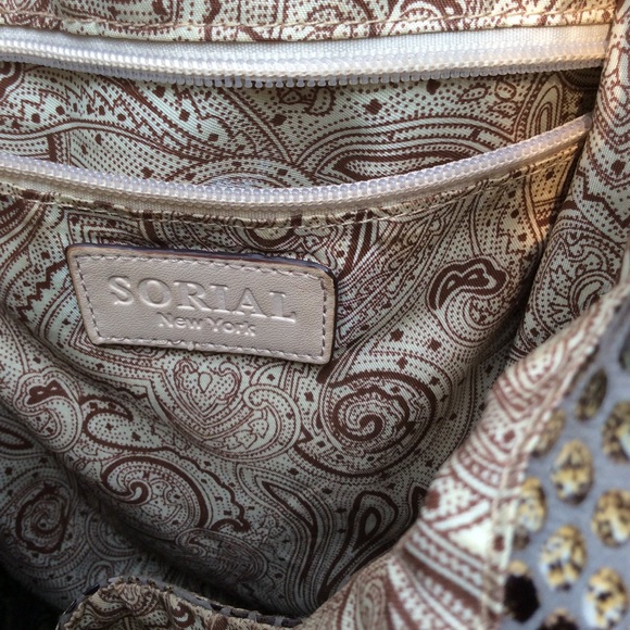 Soriel  NY Tote bag snake print detachable pouch - Picture 5 of 7